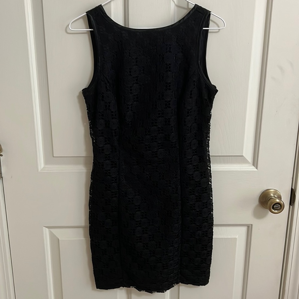 Size small, black lace midi dress. Minimal wear and tear